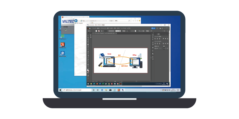 V-Warpのリモートデスクトップを使って行える業務「重いソフト」